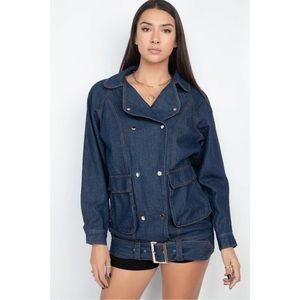 Iris L.A. Denim Buckle Jean Jacket